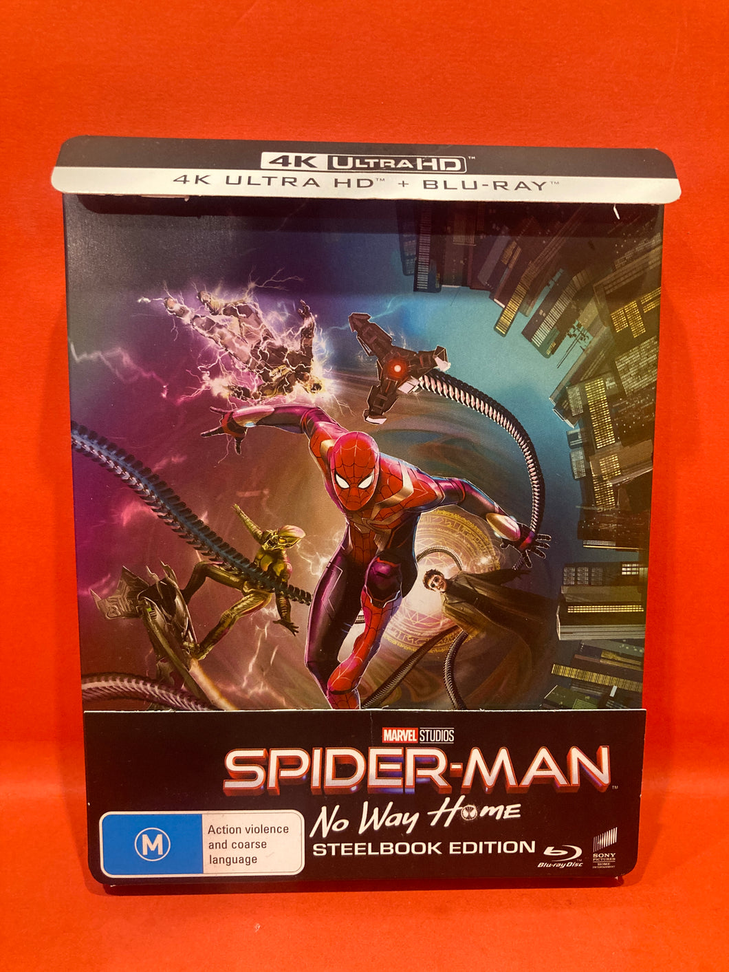 SPIDERMAN: NO WAY HOME -  4K ULTRA HD & BLU-RAY  - LTD EDITION STEELBOOK - MARVEL