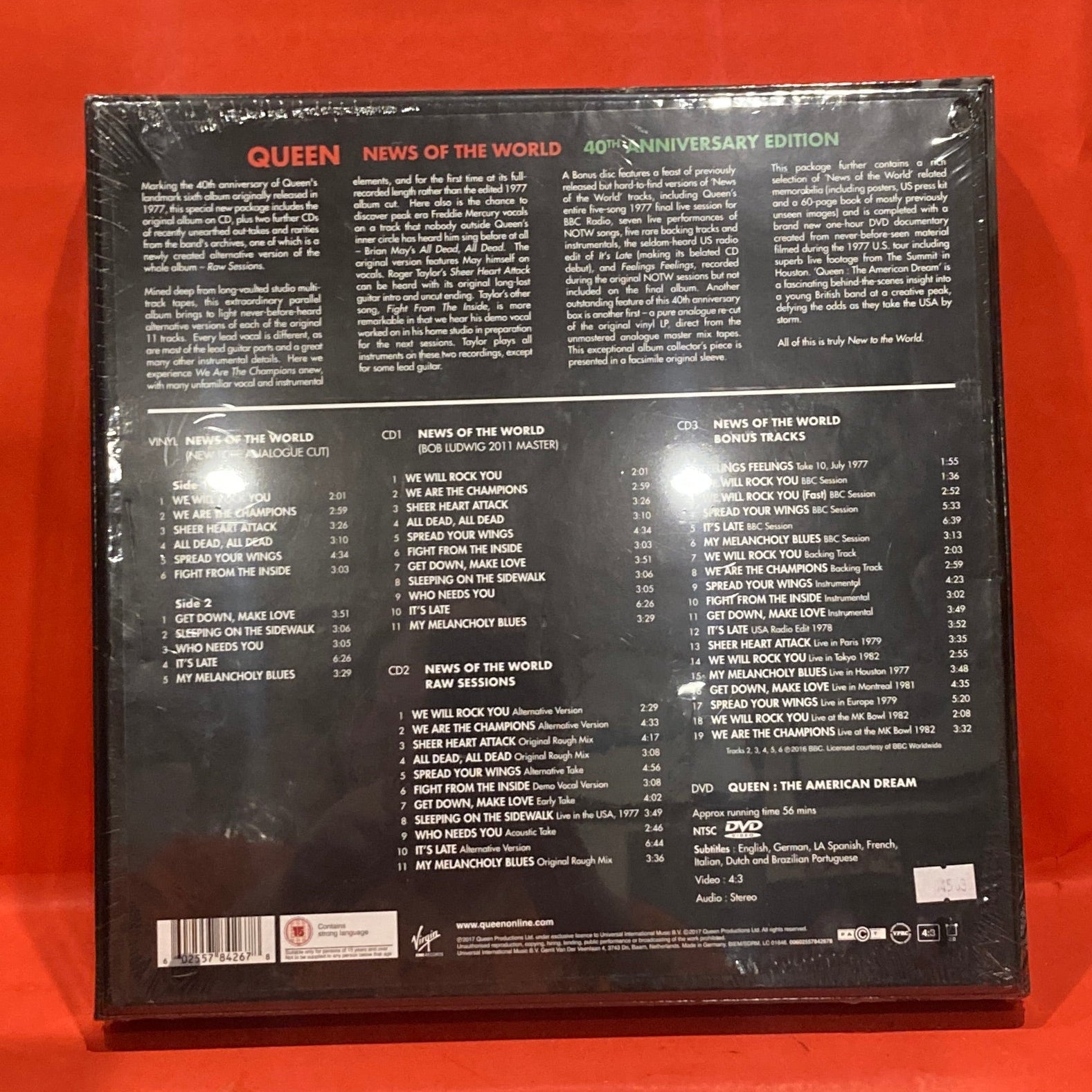 QUEEN NEWS OF THE WORLD 40TH限定国内盤 QUEEN NEWS OF THE WORLD 40TH限定国内盤