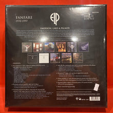 Load image into Gallery viewer, EMERSON LAKE &amp; PALMER - FANFARE: 1970-1997 - 11XCD + 3X LP + 2X 7&quot; - SUPER DELUXE  BOX SET - VINYL (NEW/ SEALED) E.L.P.

