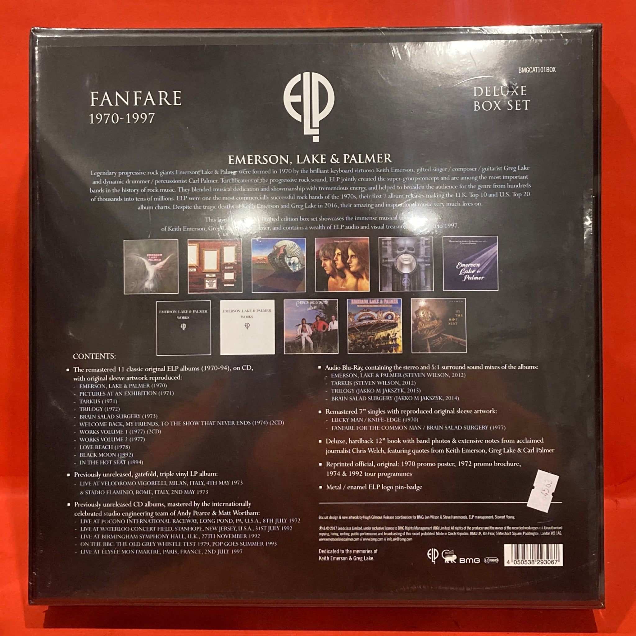 EMERSON LAKE & PALMER - FANFARE: 1970-1997 - 11XCD + 3X LP + 2X 7