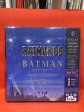 Load image into Gallery viewer, BATMAN &#39;89 - LP + GRAPHIC NOVEL - &quot;BATSTRIPE&quot; COLOURED VINYL SOUNDTRACK BOX SET (NEW SEALED) MONDO D.C.
