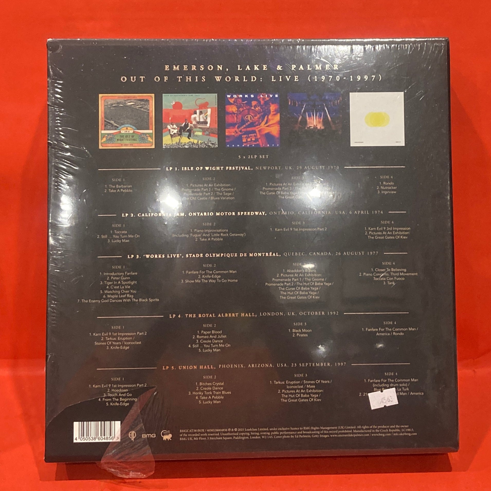 EMERSON LAKE & PALMER - OUT OF THIS WORLD: LIVE - 10X LP BOX SET