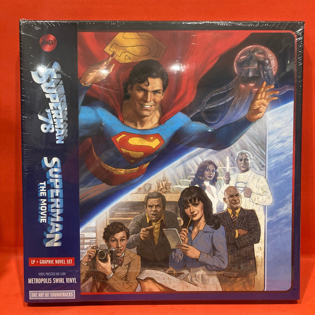 SUPERMAN '78 / SUPERMAN: THE MOVIE  - LP + GRAPHIC NOVEL - 