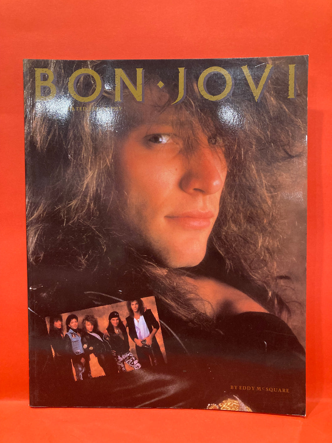 BON JOVI - THE ILLUSTRATED BIOGRAPHY by EDDY McSQUARE - Paperback Book- RARE