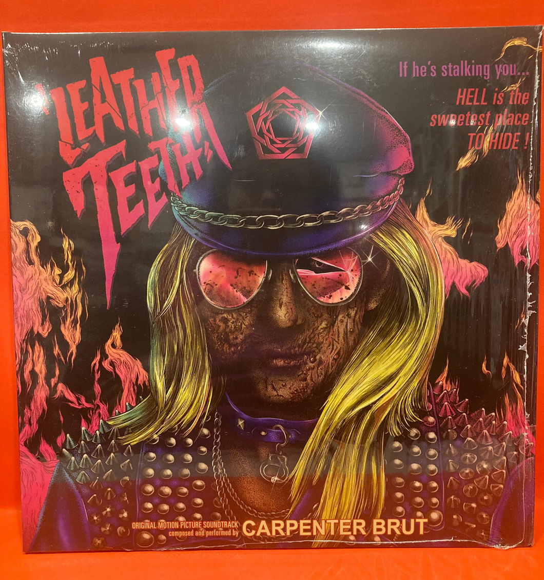 CARPENTER BRUT - LEATHER TEETH LP - PINK MARBLED VINYL