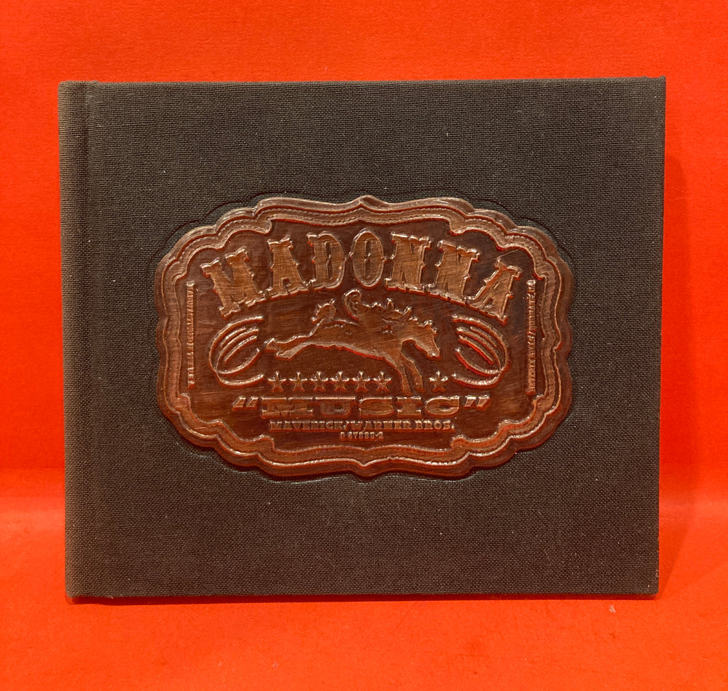 MADONNA - MUSIC - LTD EDITION BLACK HESSIAN BOOK BOUND CD