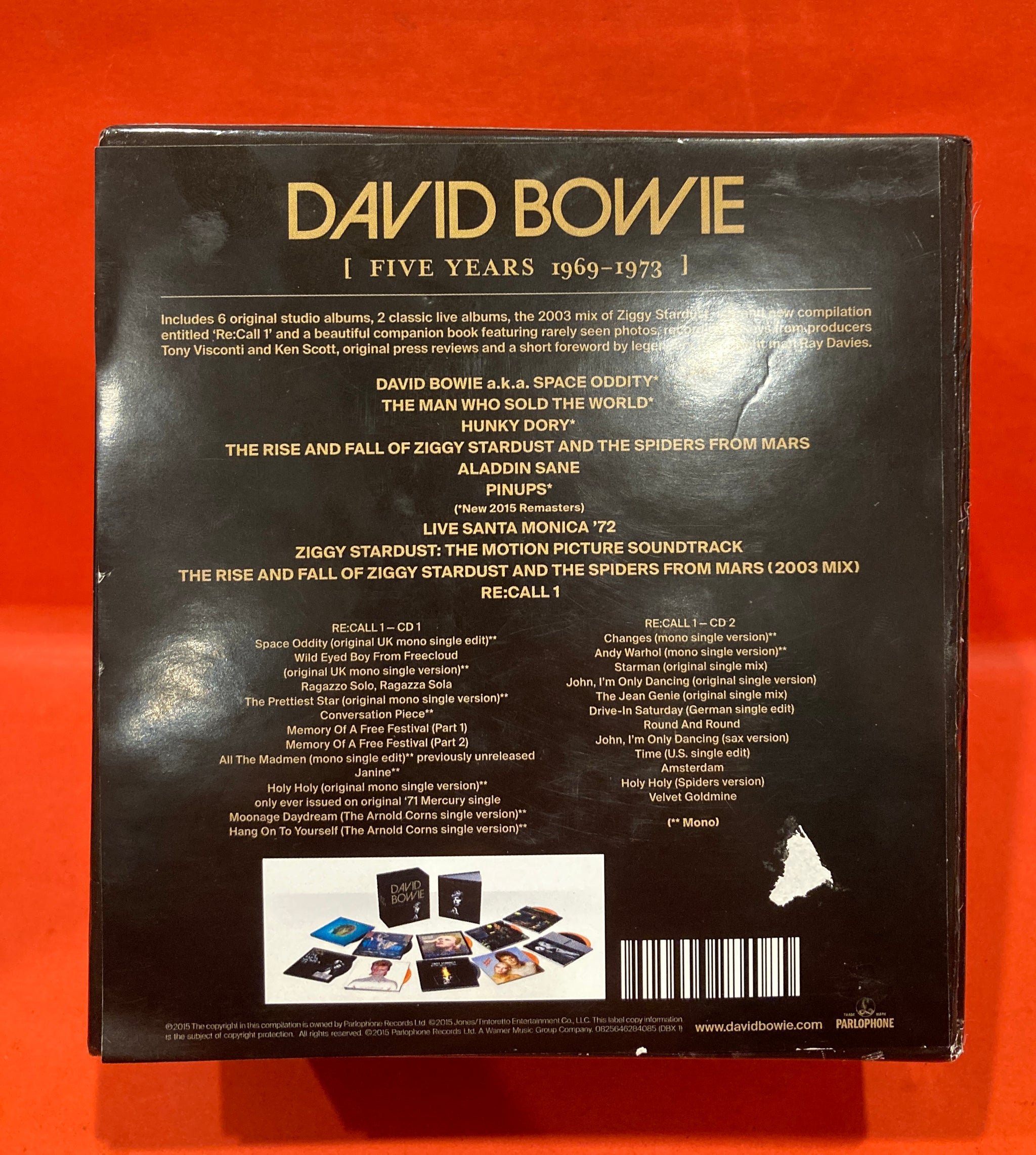 DAVID BOWIE - FIVE YEARS 1968-1973 - 12 X CD BOX SET (RARE