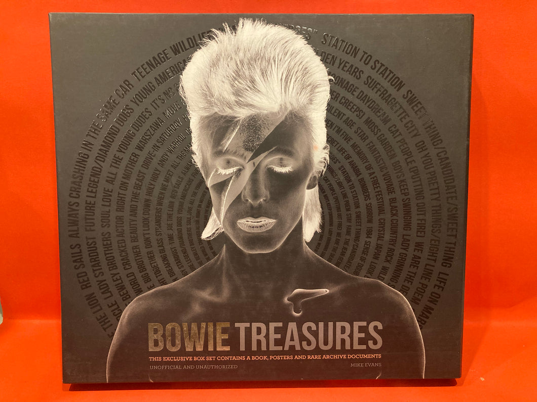 BOWIE TREASURES - HARDCOVER BOOK / POSTERS / ARCHIVE DOCUMENTS