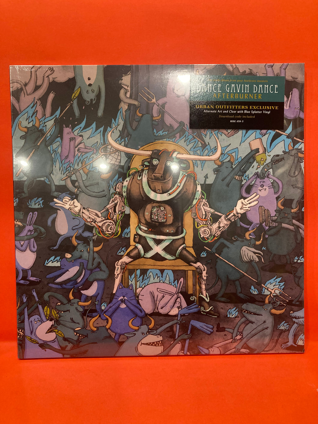 DANCE GAVIN DANCE - AFTERBURNER - 180g CLEAR/ BLUE SPLATTER VINYL LP  (NEW /SEALED)