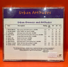 Load image into Gallery viewer, CUE SOURCE: URBAN ATTITUDES - LIBRARY / PRODUCTION MUSIC - CD- URBAN GROOVES AND ATTITUDES
