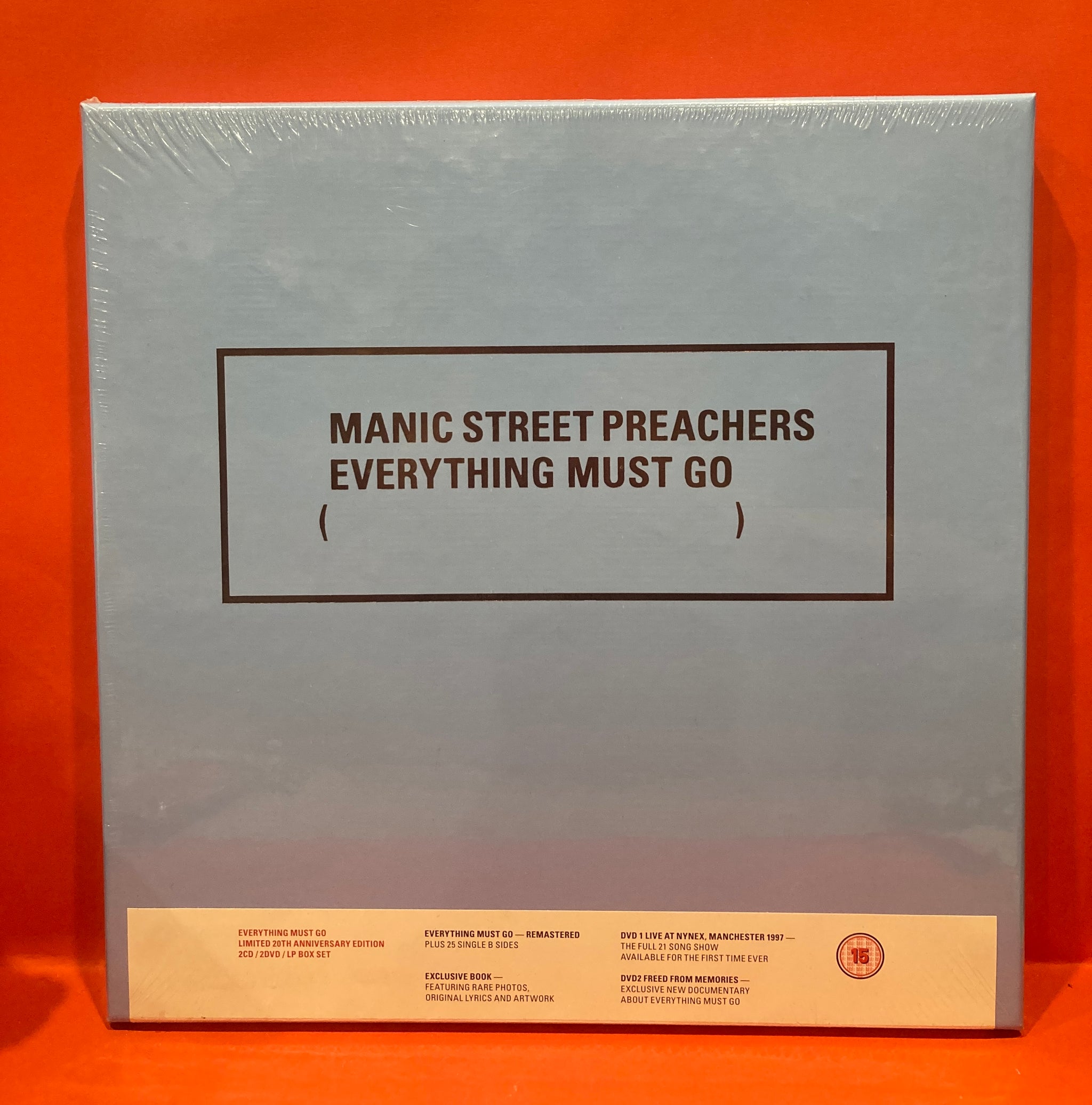 MANIC STREET PREACHERS - EVERYTHING MUST GO - 2X CD + 2X DVD + 1X 