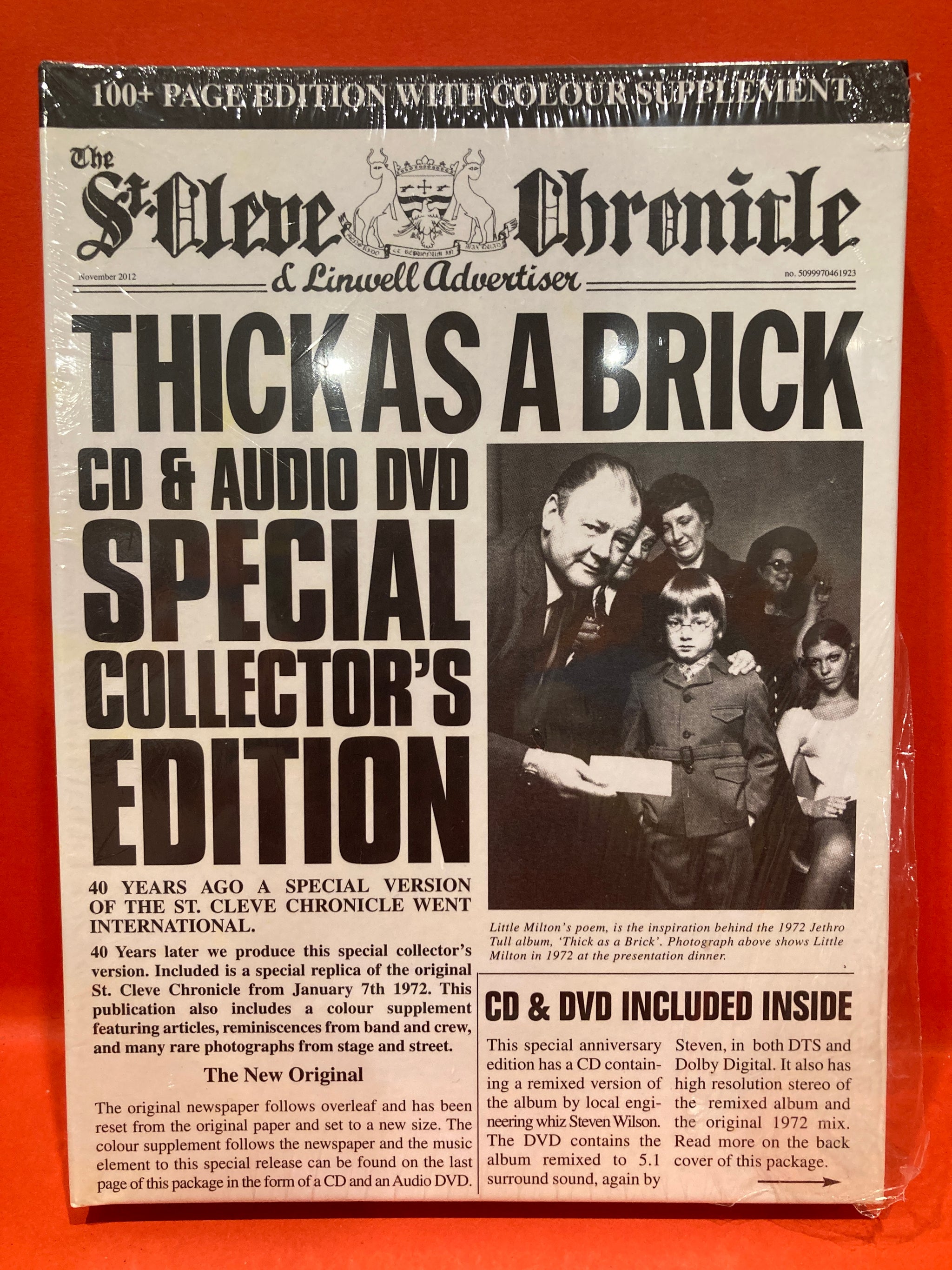 JETHRO TULL - THICK AS A BRICK - 4OTH (50TH) ANNIVERSARY 