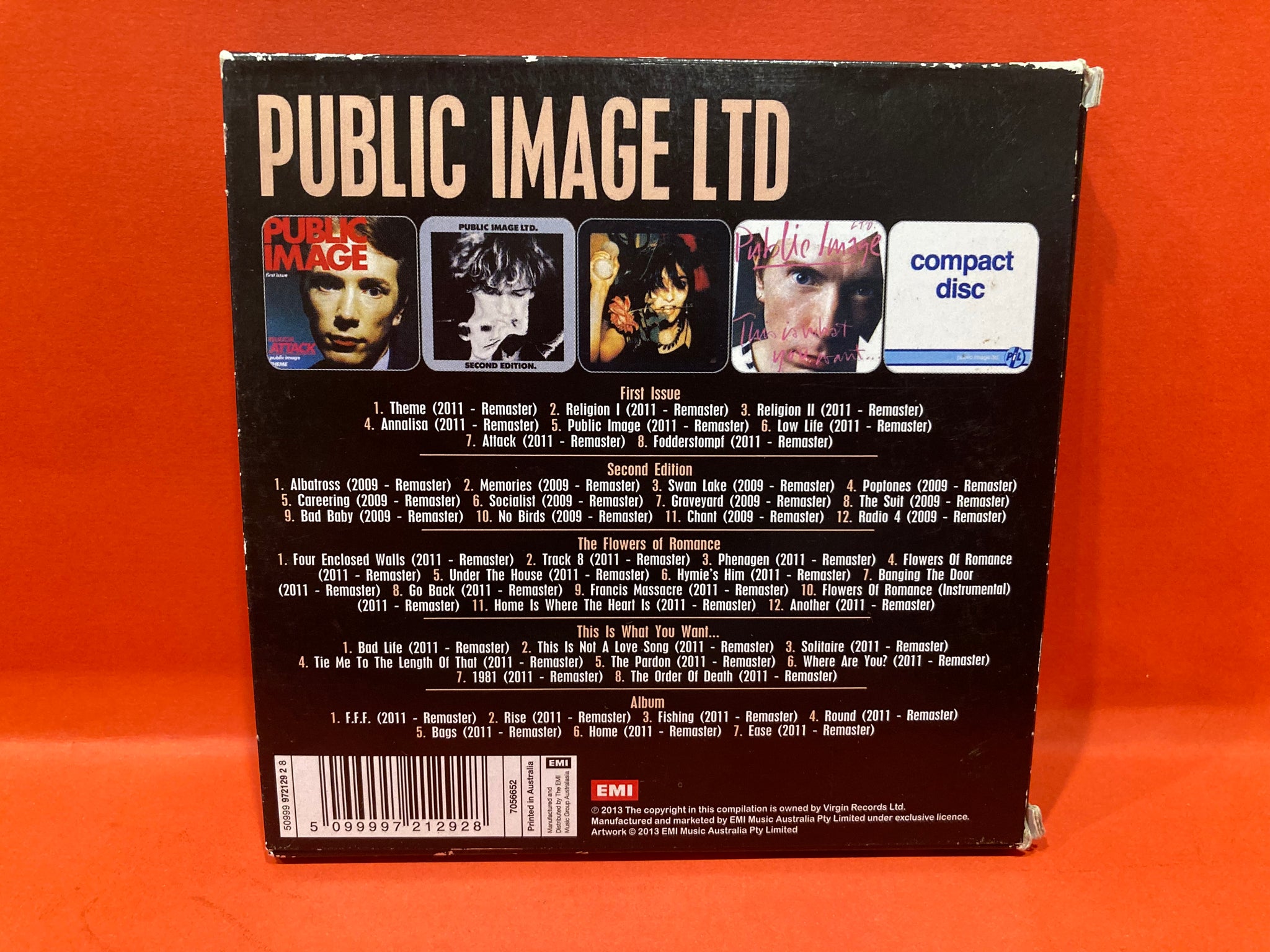 PUBLIC IMAGE LTD aka P.I.L. - 5 ALBUM SET - 5 X CD SET – Dixon PUBLIC IMAGE LTD aka P.I.L. - 5 ALBUM SET - 5 X CD SET – Dixon