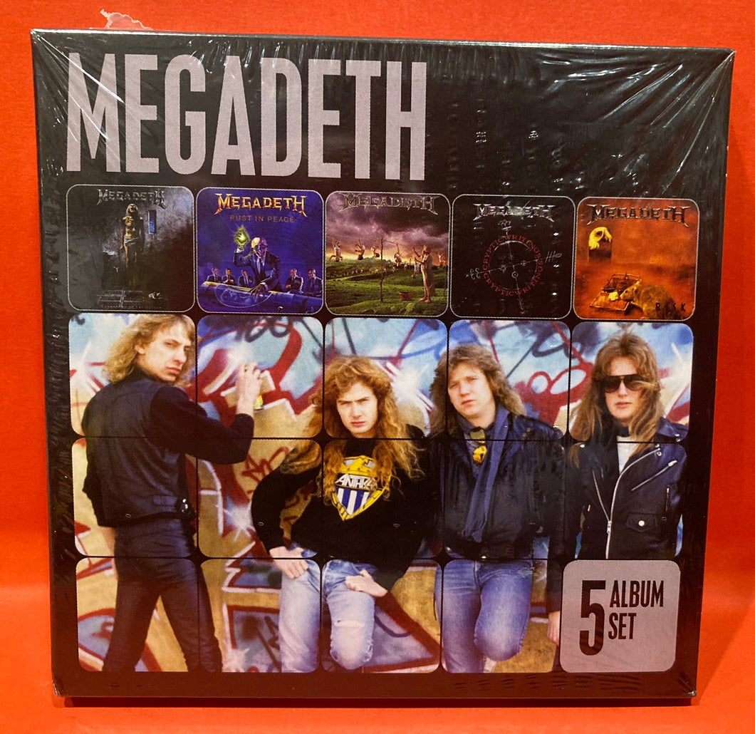 MEGADETH - 5 ALBUM SET - 5 X CD SET (NEW/ SEALED)