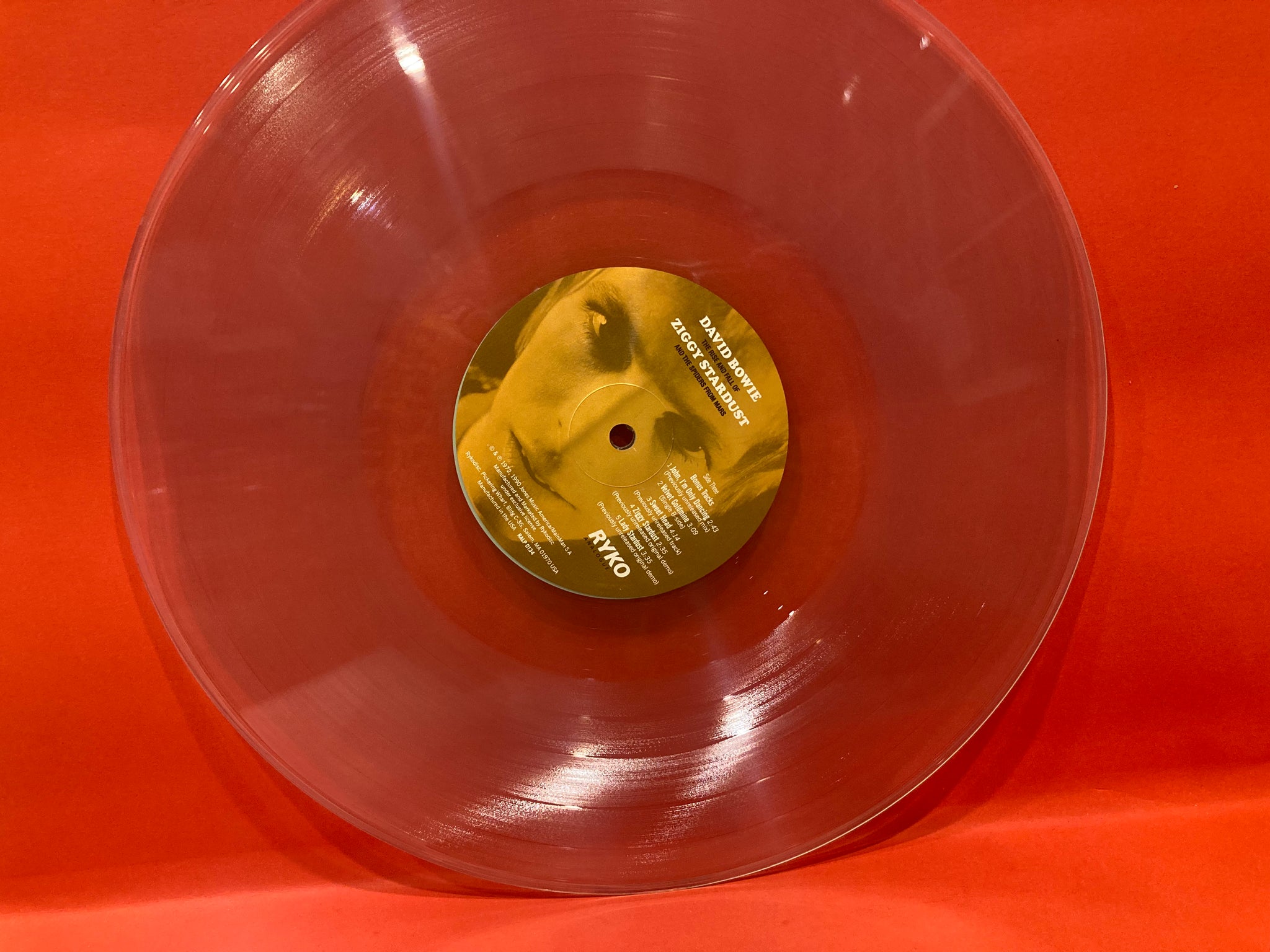 稀少USオリジナルClear限定BlackstarDavid Bowieレコード RARE David Bowie LIMITED EDITION Blackstar CLEAR 180 vinyl