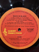 Load image into Gallery viewer, AC/DC - BACK IN BLACK LP - VINYL -  1980 OZ PRESS APLP.046
