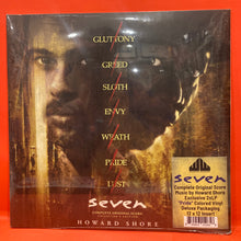 Load image into Gallery viewer, SEVEN - HOWARD SHORE - MOTION PICTURE SOUNDTRACK  - "PRIDE" COLOURED VINYL 2X LP (NEW/SEALED)
