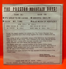Load image into Gallery viewer, THE PRESTON MOUNTAIN BOYS - IT'S GREAT TO BE LIVING  -  7" SINGLE / EP - VINYL
