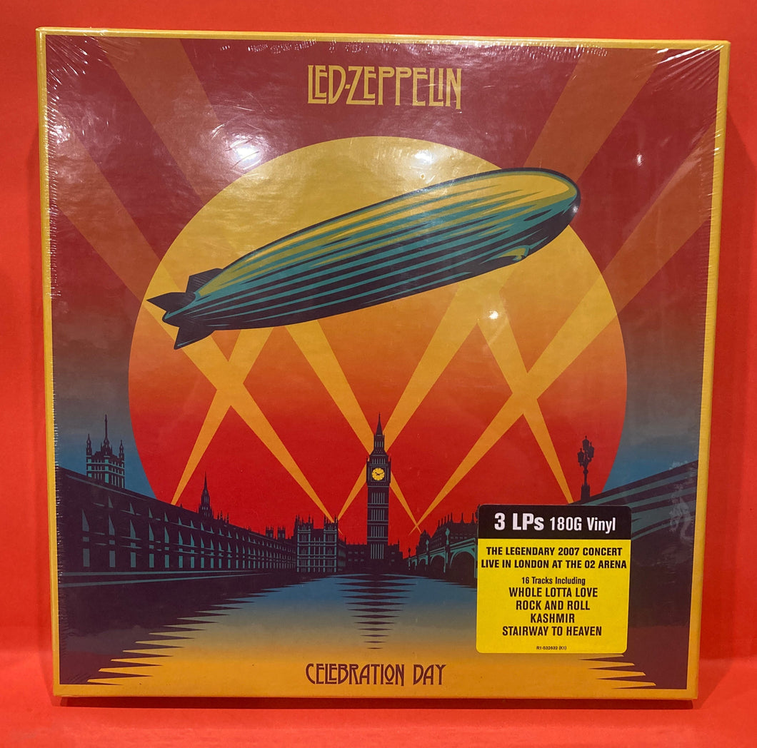 LED ZEPPELIN - CELEBRATION DAY - DELUXE LTD ED  3XLP BOX SET - VINYL  (MINT/ SEALED) OOP