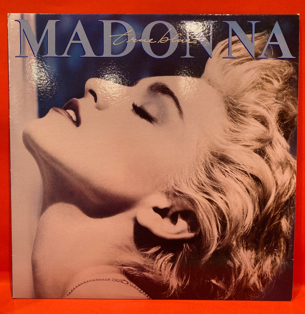 MADONNA -TRUE BLUE  LP - BLUE VINYL with POSTER