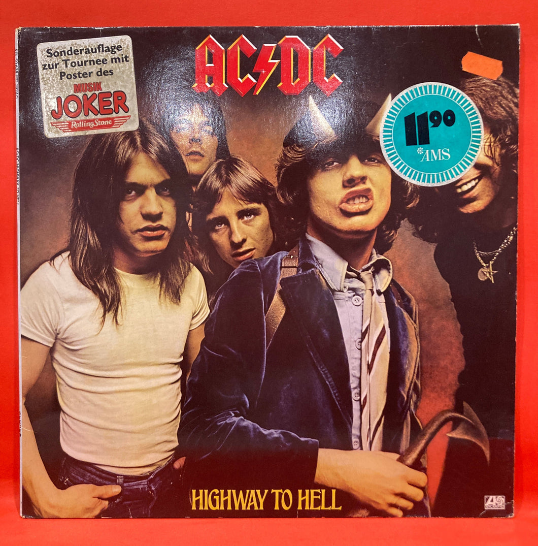 AC/DC - HIGHWAY TO HELL LP - VINYL - 1979 GERMAN SPECIAL EDITION with POSTER