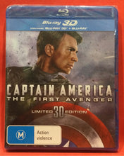 Load image into Gallery viewer, CAPTAIN AMERICA - THE FIRST AVENGER - LIMITED 3D EDITION - BLU-RAY DVD (SEALED)
