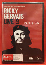 Load image into Gallery viewer, GERVAIS, RICKY - LIVE 2 - POLITICS - DVD (SEALED)
