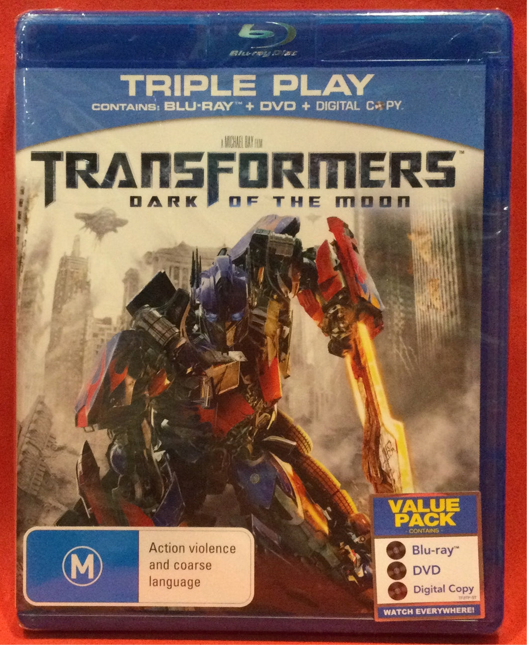 TRANSFORMERS - DARK SIDE OF THE MOON - BLU-RAY - 2 DVD DISCS (SEALED)