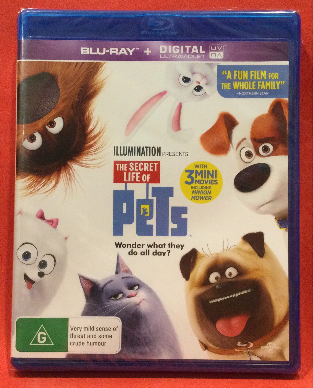 SECRET LIFE OF PETS, THE - BLU-RAY - DVD (SEALED)