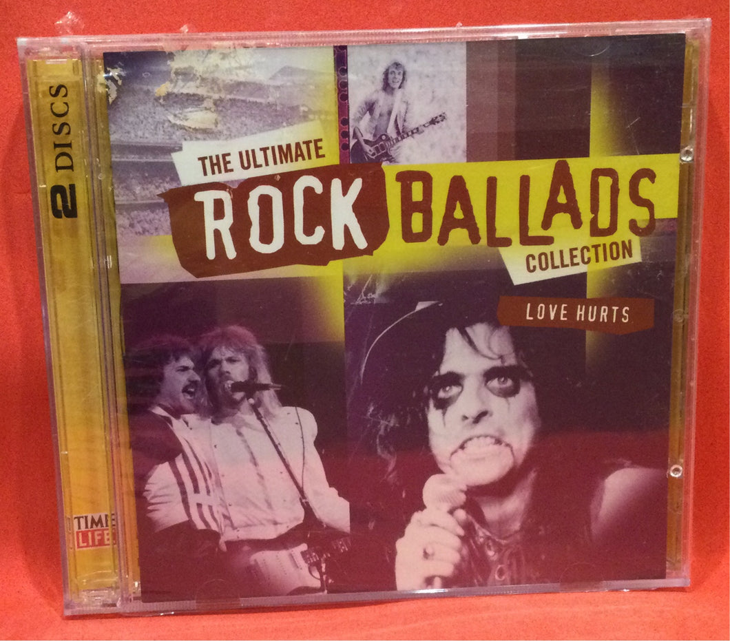 ULTIMATE ROCK BALLADS COLLECTION, THE - LOVE HURTS - 2 CD DISCS (SEALED)