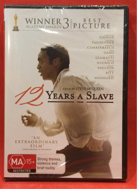 12 YEARS A SLAVE DVD SEALED NEW 