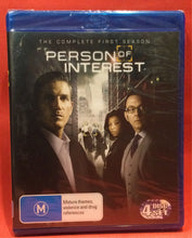 Load image into Gallery viewer, PERSON OF INTEREST - COMPLETE FIRST SEASON - BLU RAY - 4 DISCS (SEALED)
