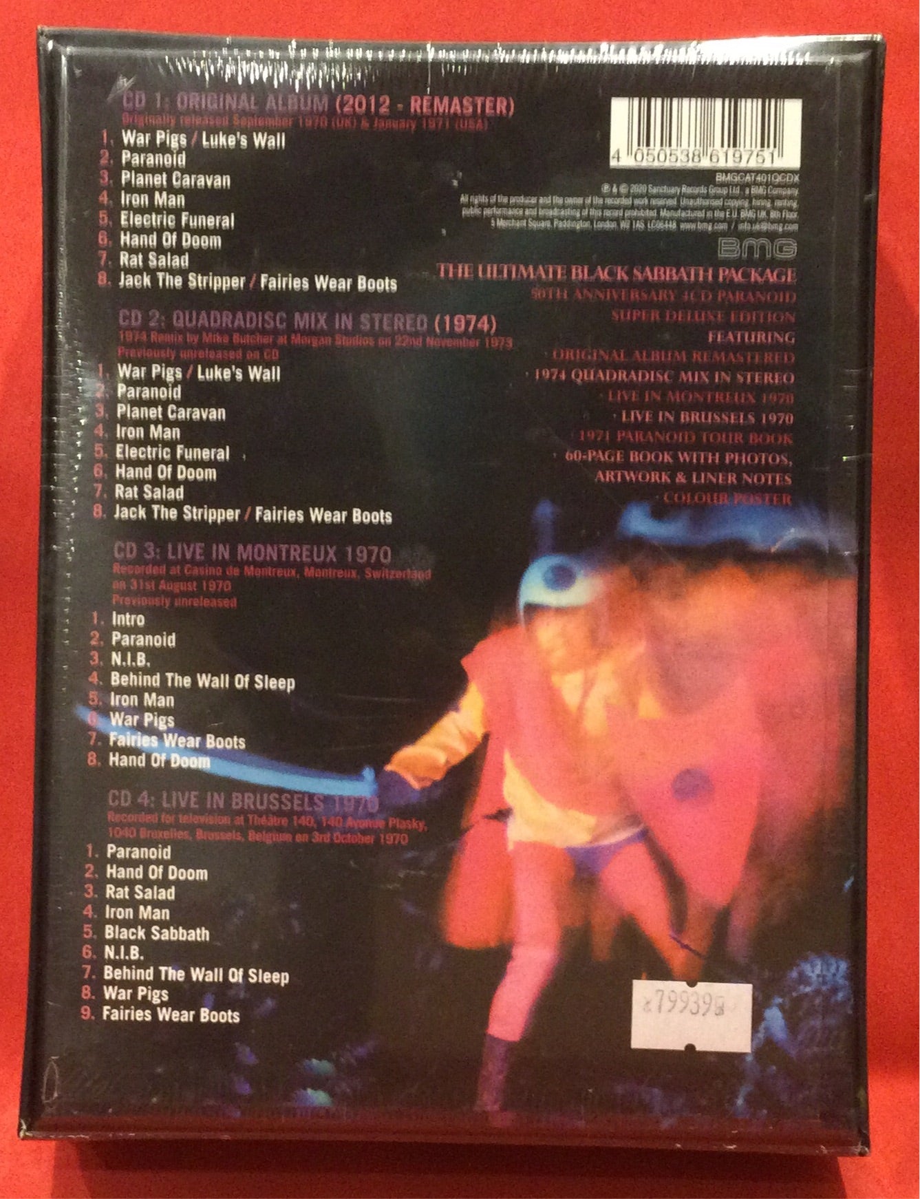 BLACK SABBATH - PARANOID - SUPER DELUXE - BOX SET - 4 CD DISCS