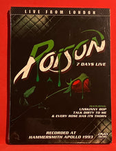 Load image into Gallery viewer, poison 7 days live dvd
