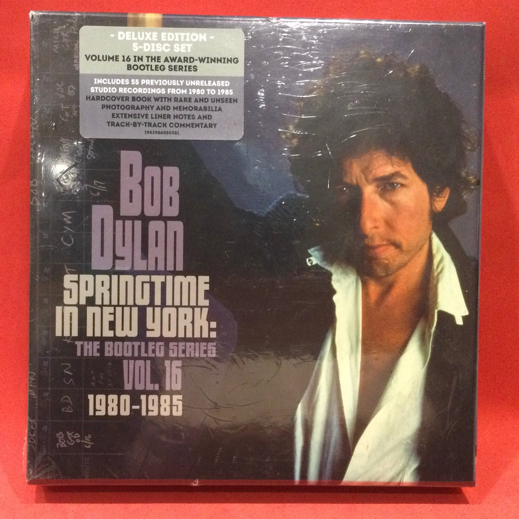 DYLAN, BOB - SPRINGTIME IN NEW YORK: THE BOOTLEG SERIES - VOL. 16 1980-1985 - DELUXE EDITION - 5 CD DISCS (SEALED)