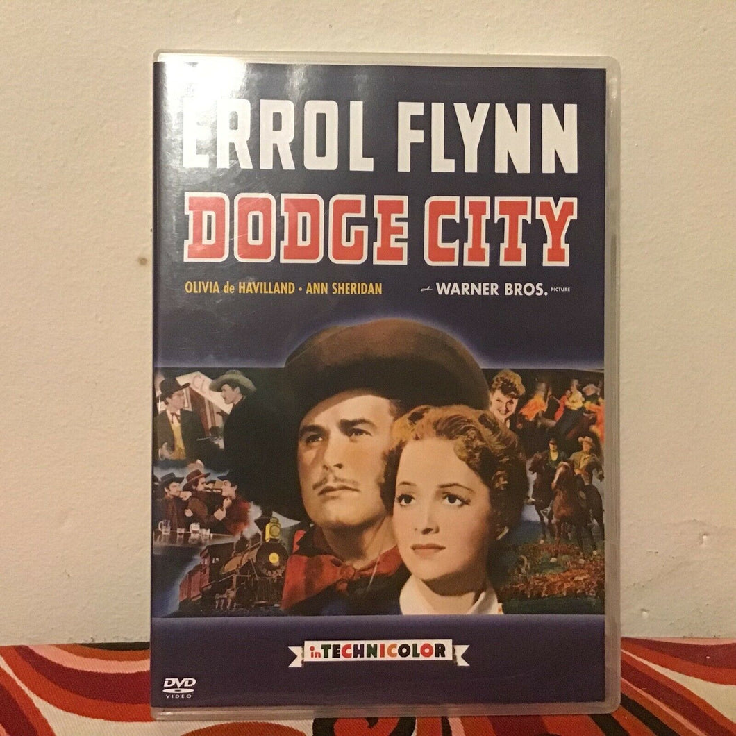 DODGE CITY - DVD - ERROL FLYNN, OLIVIA DE HAVILLAND, ANNE SHERIDAN 1939 - REG 1