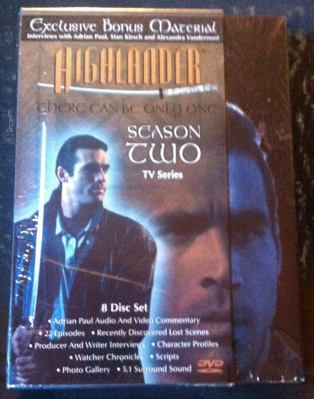 HIGHLANDER - SEASON 2 - 8 DVD SET - (SEALED)