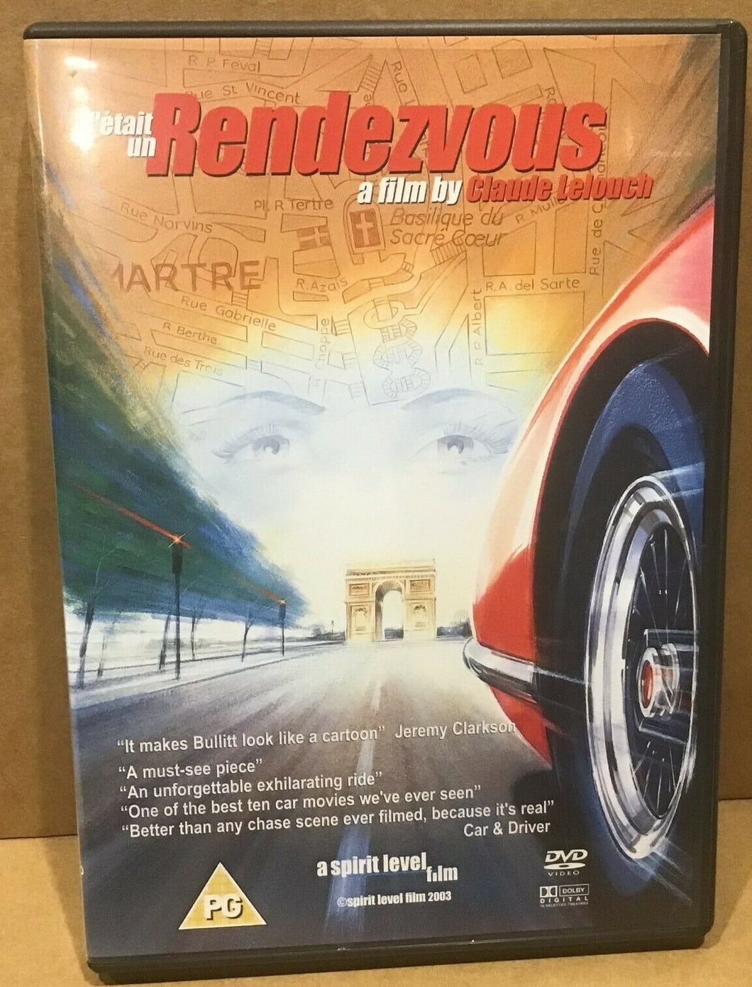 C'ETAIT UN RENDEVOUS - DVD - 1976 FRENCH FILM CLAUDE LELOUCH - CAR CHASE (USED)