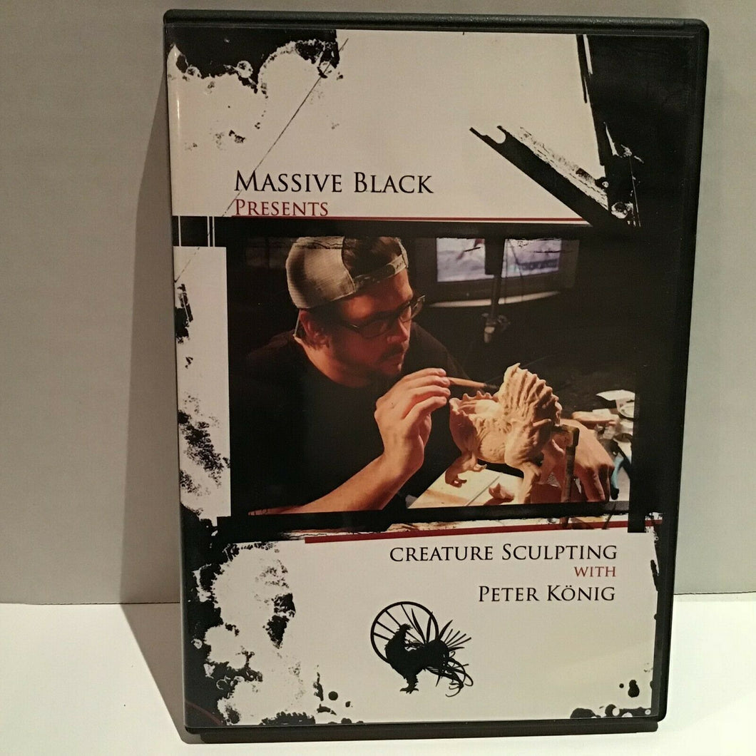 CREATURE SCULPTING with PETER KONIG - DVD INSTRUCTIONAL ANIMATOR MASSIVE BLACK
