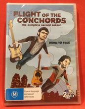 Load image into Gallery viewer, FLIGHT OF THE CONCHORDS - BORN TO FOLK - COMPLETE SECOND SEASON - 2 DVD DISCS (SEALED)
