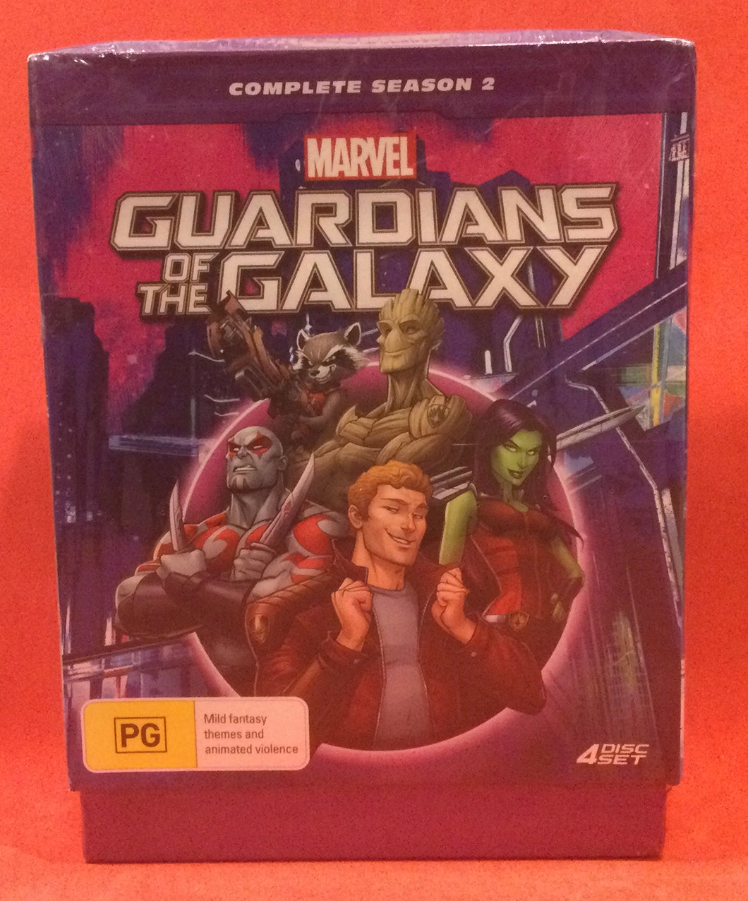 GUARDIANS OF THE GALAXY - COMPLETE SEASON 2 - 4 DVD DISCS (SEALED)