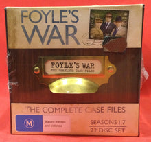 Load image into Gallery viewer, FOYLE&#39;S WAR - THE COMPLETE CASE FILES - SEASONS 1-7 - 22 DVD DISCS (SEALED)
