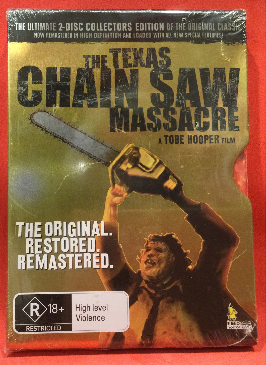 TEXAS CHAINSAW MASSACRE, THE - STEEL CASE - 2 DVD DISCS (SEALED)