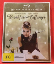 Load image into Gallery viewer, BREAKFAST AT TIFFANY&#39;S 50TH ANNIVERSARY BLU RAY
