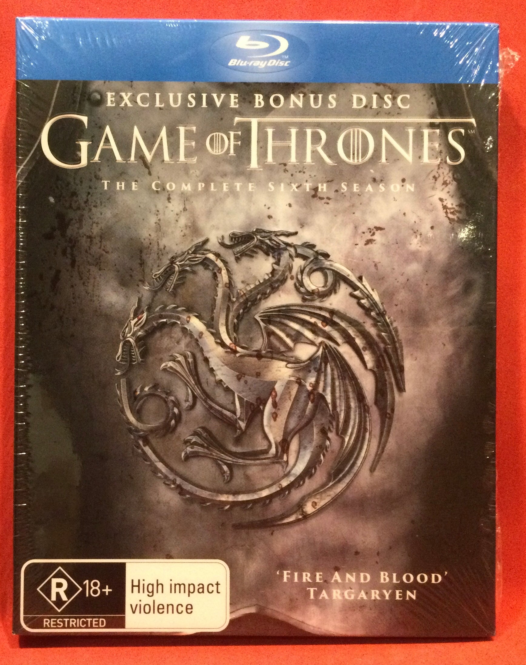 GAME OF THRONES - THE COMPLETE SIXTH SEASON - BLU-RAY - 6 DVD DISCS (S ...