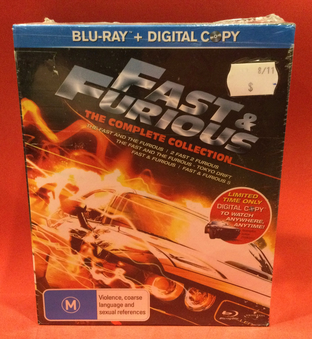 FAST & FURIOUS - COMPLETE COLLECTION - BLU-RAY (SEALED)