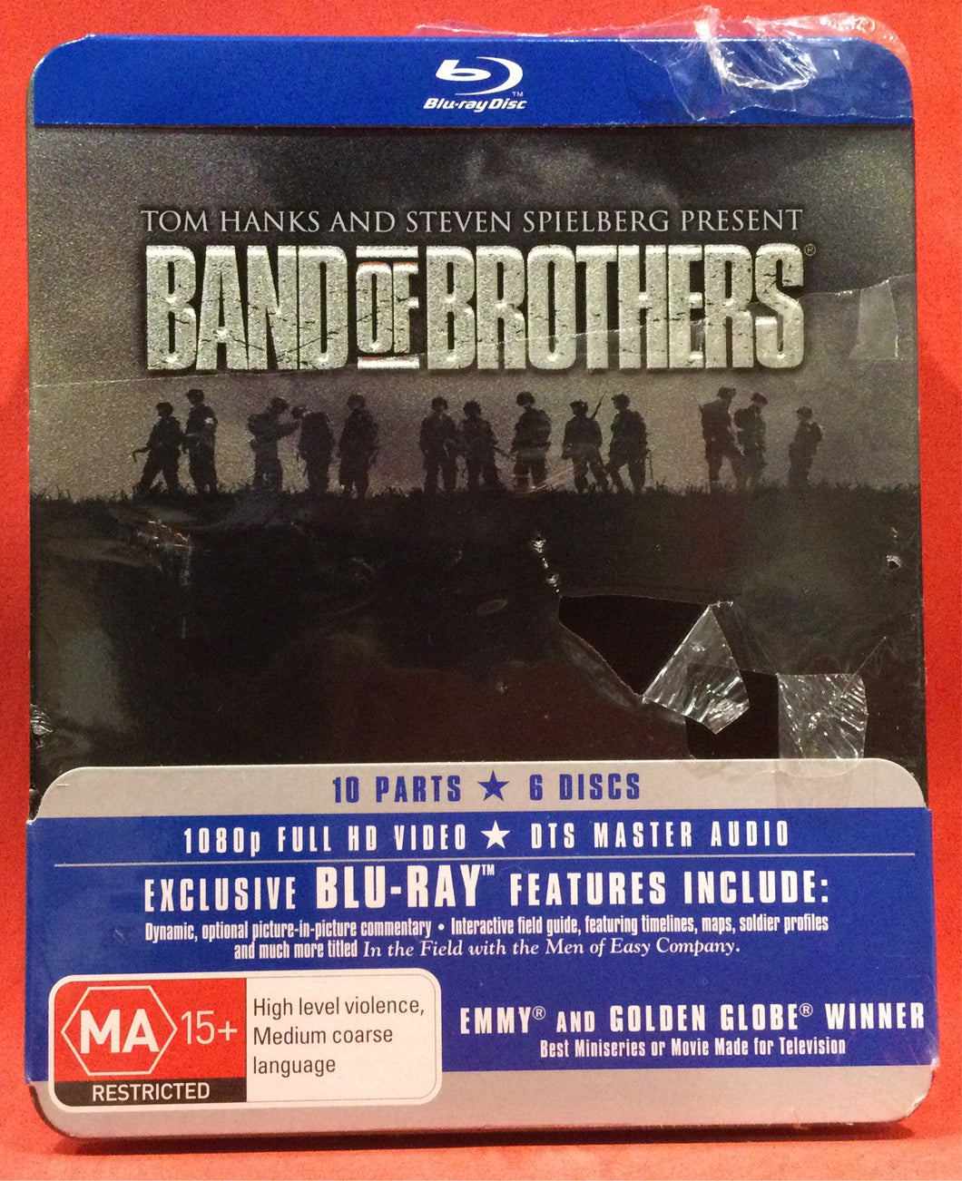 BAND OF BROTHERS - 10 PARTS - 6 BLU-RAY DISCS - STEELCASE (SEALED)