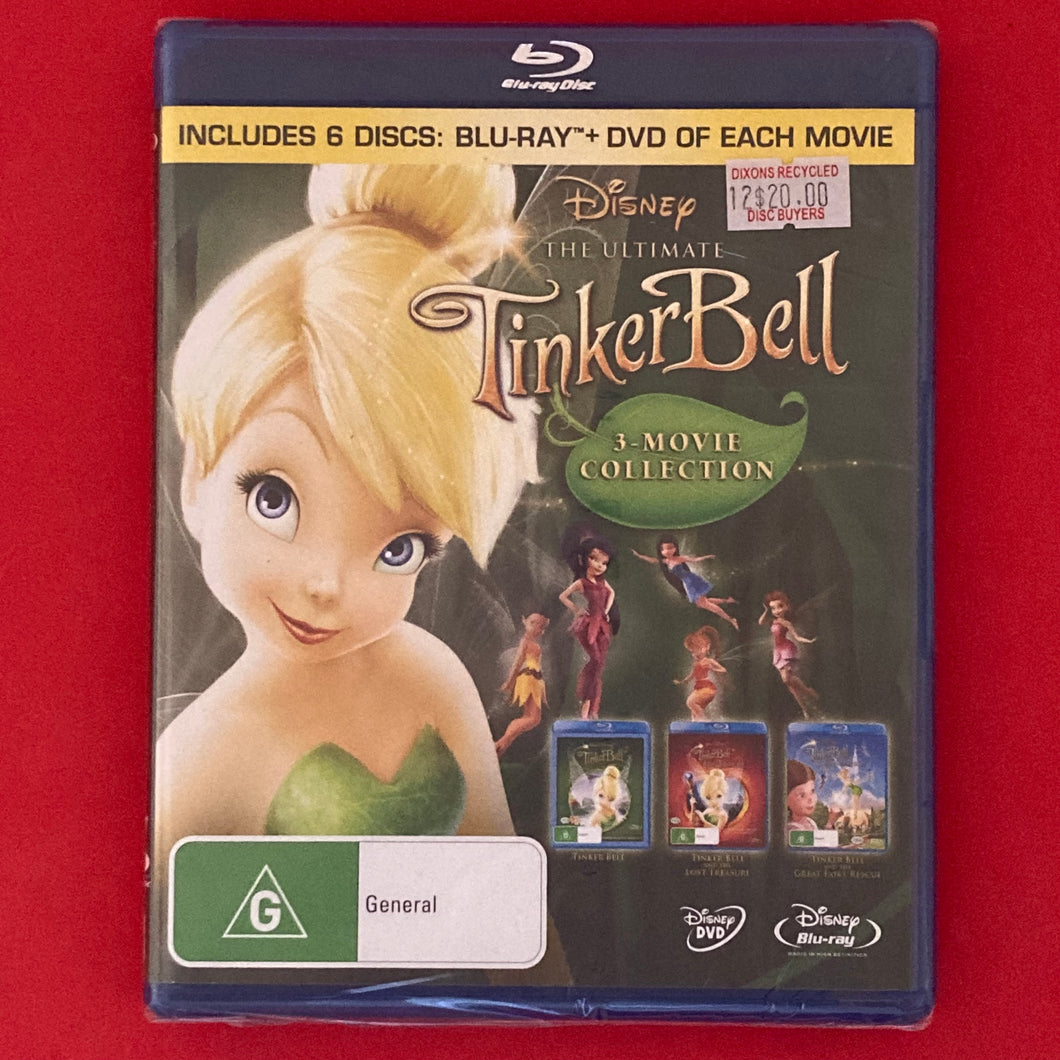 Tinkerbell - The Ultimate Tinkerbell 3-Movie Collection SEALED 3BLU-RAY+3DVD