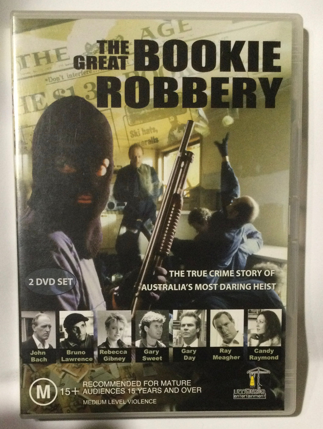 THE GREAT BOOKIE ROBBERY - 3X DVD - SUPER RARE 1986 OZ AUSSIE TV MINI SERIES
