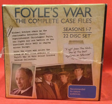 Load image into Gallery viewer, FOYLE&#39;S WAR - THE COMPLETE CASE FILES - SEASONS 1-7 - 22 DVD DISCS (SEALED)
